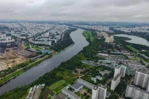 Cityscape view from above Foto stock