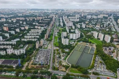 Cityscape view from above Foto stock