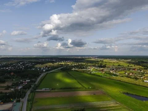 Cityscape view from above Foto stock