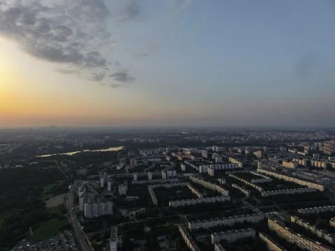 Cityscape view from above Foto stock