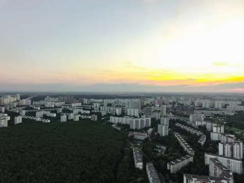 Cityscape view from above Stock Photos