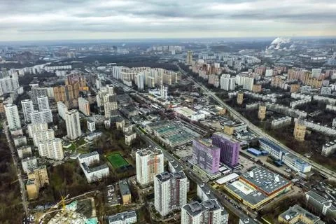 Cityscape view from above Stock Photos