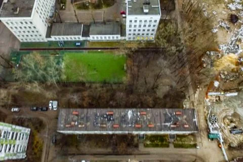 Cityscape view from above Foto stock