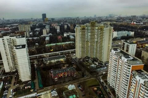 Cityscape view from above Stock-Fotos