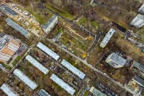 Cityscape view from above Foto stock