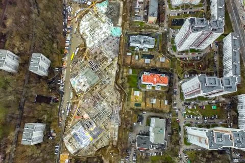 Cityscape view from above Foto stock