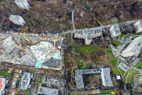 Cityscape view from above Stock Photos