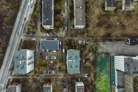 Cityscape view from above Stock Photos