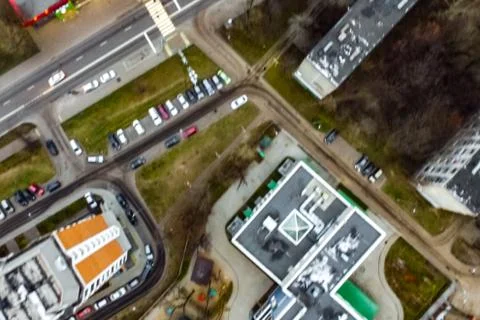 Cityscape view from above Foto stock