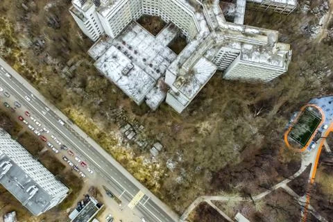 Cityscape view from above Foto stock