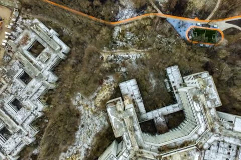 Cityscape view from above Foto stock
