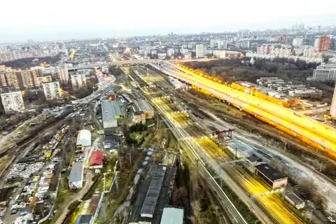 Cityscape view from above Stock Photos