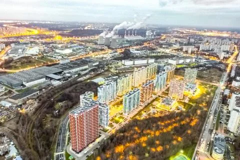 Cityscape view from above Foto stock