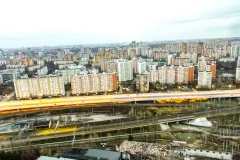 Cityscape view from above Foto stock