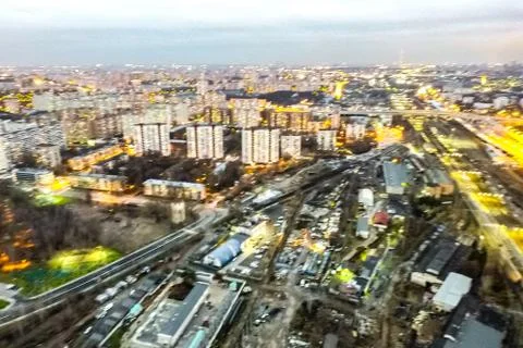 Cityscape view from above Foto stock