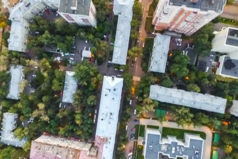 Cityscape view from above Stock Photos