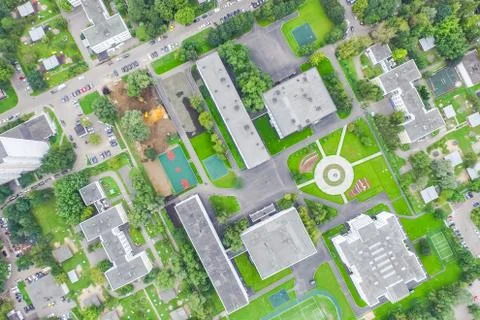 Cityscape view from above Stock Photos