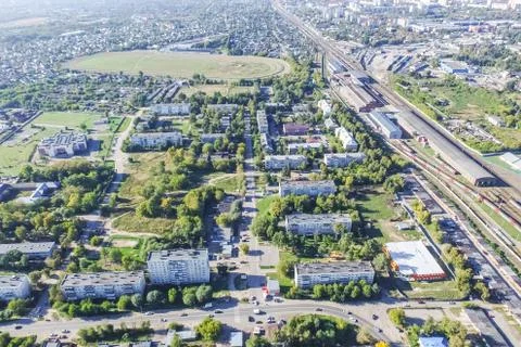 Cityscape view from above Foto stock