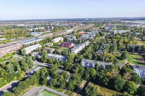 Cityscape view from above Stock Photos