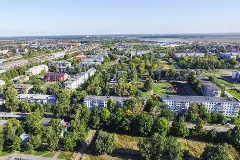 Cityscape view from above Stock Photos
