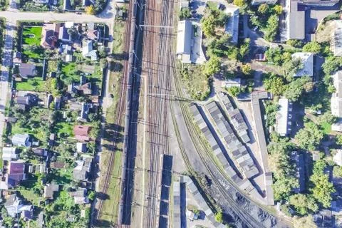 Cityscape view from above Stock Photos