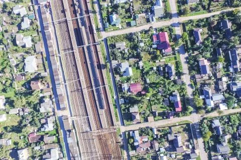 Cityscape view from above Foto stock