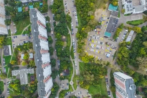 Cityscape view from above Foto stock