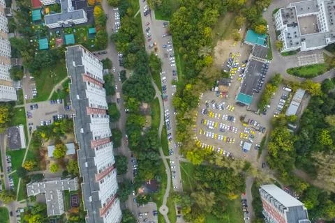 Cityscape view from above Stock Photos
