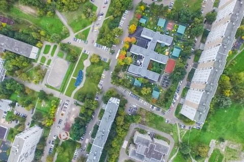 Cityscape view from above Stock Photos