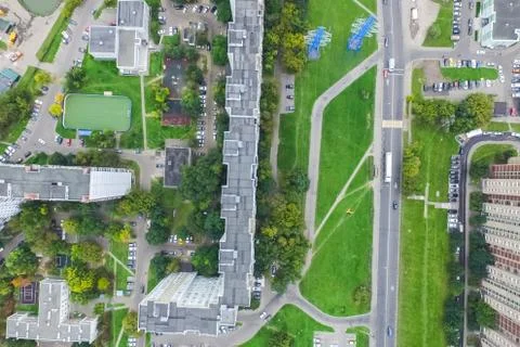 Cityscape view from above Stock Photos