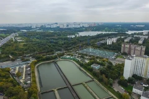 Cityscape view from above Stock Photos