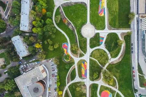 Cityscape view from above Foto stock