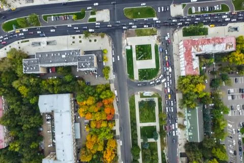 Cityscape view from above Stock Photos