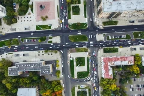 Cityscape view from above Stock Photos
