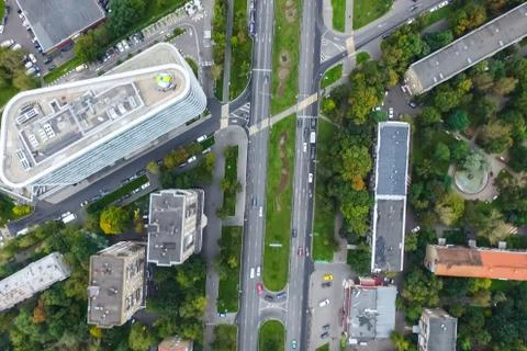 Cityscape view from above Stock Photos