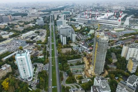 Cityscape view from above Stock Photos