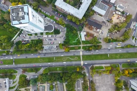 Cityscape view from above Stock Photos