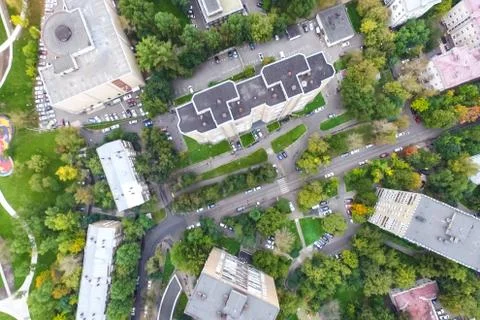 Cityscape view from above Foto stock
