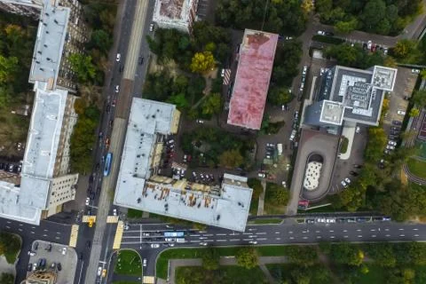 Cityscape view from above Foto stock