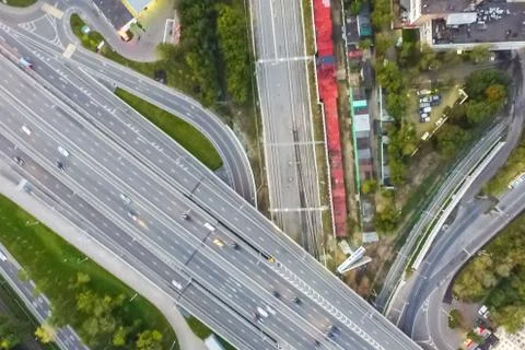 Cityscape view from above Foto stock