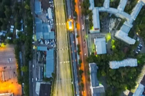 Cityscape view from above Stock Photos