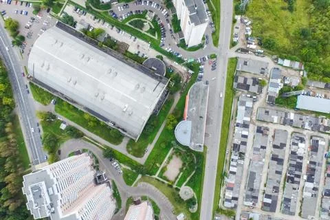 Cityscape view from above Foto stock