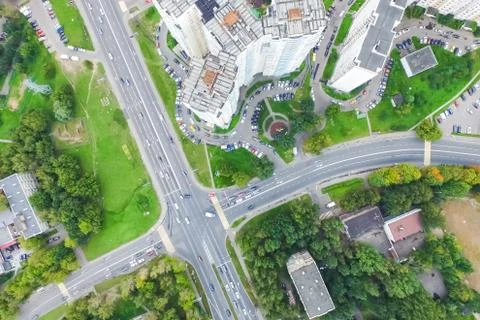 Cityscape view from above Foto stock