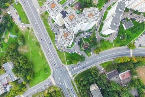 Cityscape view from above Foto stock