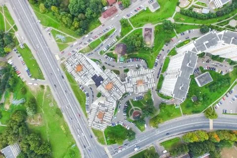 Cityscape view from above Stock Photos