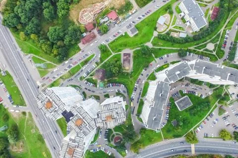Cityscape view from above Stock Photos