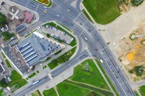 Cityscape view from above Foto stock