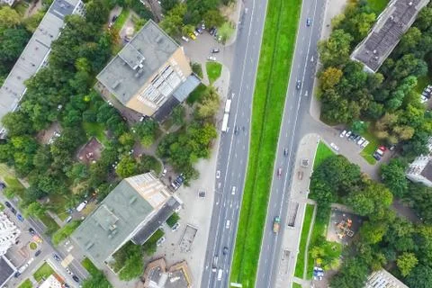 Cityscape view from above Stock Photos