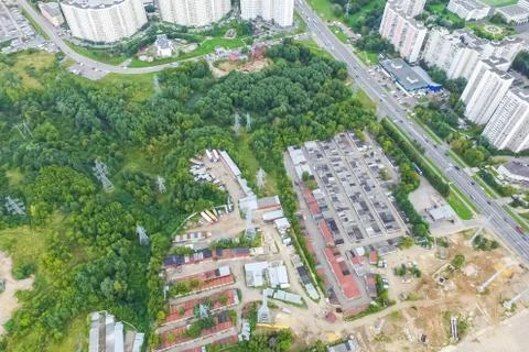 Cityscape view from above Stock Photos