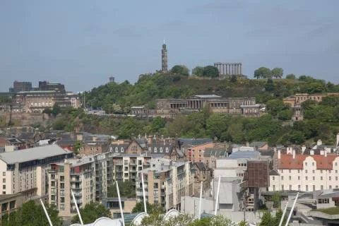 Cityscape View of Edinburgh Stock Photos